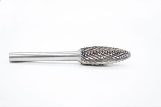 SH-5 Flame Shape Tungsten Carbide Rotary File With 1/4'' Shank For Die Grinder Drill Bit