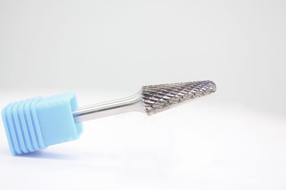 SL-3 Taper Shape With Radius End Double Cut Burr With 1/4"Shank For Die Grinder Drill Bit