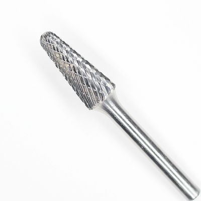 SL-3 Taper Shape With Radius End Double Cut Burr With 1/4"Shank For Die Grinder Drill Bit