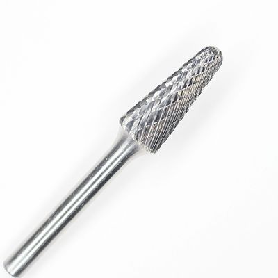 SL-42 Solid Standard Double Carbide Burr Die Grinder Bit 1/8" X 1/2" On 1/8" Shank