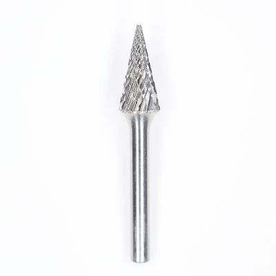 SM-1 Tungsten Carbide Rotary Burr Cone Pointed End Type For Die Grinder With 1/4" Shank