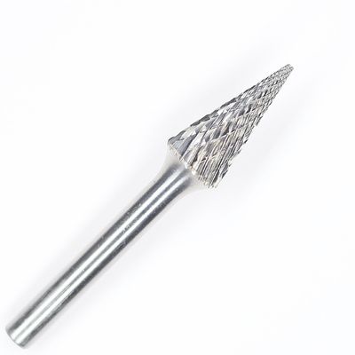 SM-1 Tungsten Carbide Rotary Burr Cone Pointed End Type For Die Grinder With 1/4" Shank