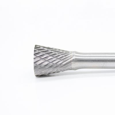 SN-4 Tungsten Carbide Burr Inverted Cone Shape With 1/4'' Shank For Die Grinder Drill Bit