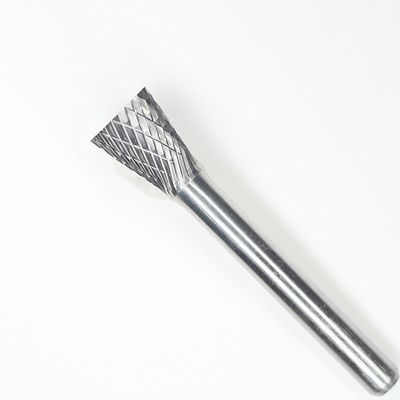 SN-4 Tungsten Carbide Burr Inverted Cone Shape With 1/4'' Shank For Die Grinder Drill Bit