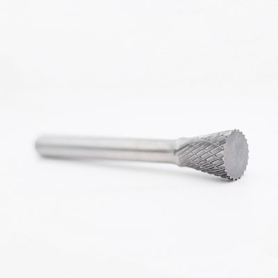 SN-4 Tungsten Carbide Burr Inverted Cone Shape With 1/4'' Shank For Die Grinder Drill Bit