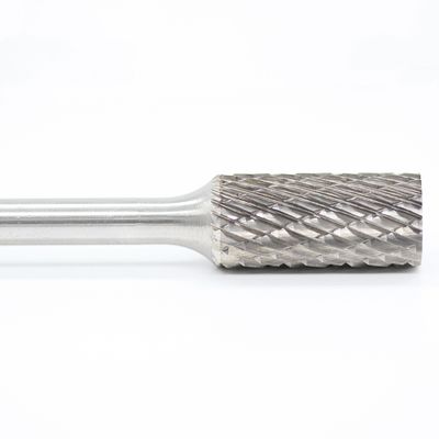 SA-6 Cylinder Without End Cut Burrs For Die Grinder 5/8" X 1" With 1/4" Shank Standard Double Cut