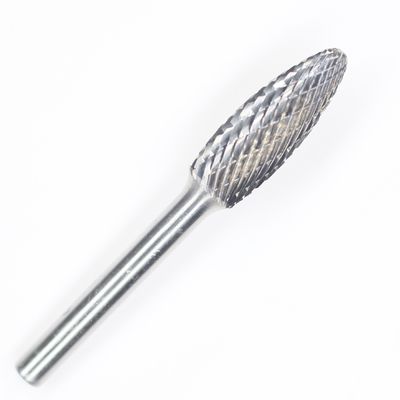 SH-5 Flame Shape Tungsten Carbide Rotary File With 1/4'' Shank For Die Grinder Drill Bit