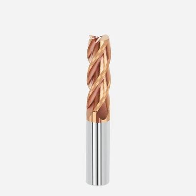 10mm Dia 10*25*10*75 TiAISiN Coated 4 Flat Flutes Carbide Square End Mill For Carbon Steel Alloy Steel Cast Iron