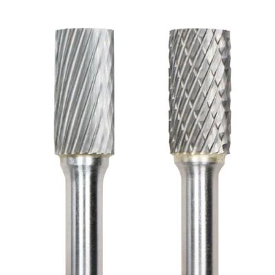 Flute Type Single Cut SA Cylinder Carbide Burrs 6mm Shank Without End Cut 70mm Overall Length