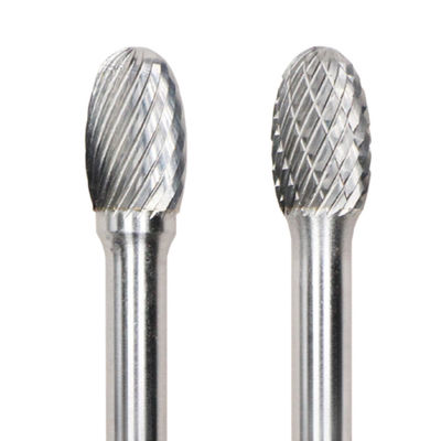 SE 12mm Carbide Burr Die Grinder Bit Tungsten Carbide Burr Rotary File Oval Shape On 8mm Shank