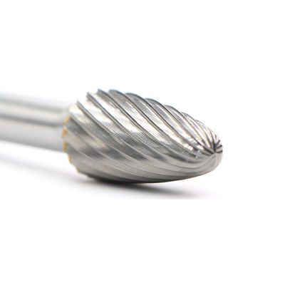 SF Tree Shape Radius End Single Cut Tungsten Carbide Burr With 6mm Shank