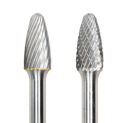 SF Tree Shape Radius End Single Cut Tungsten Carbide Burr With 6mm Shank