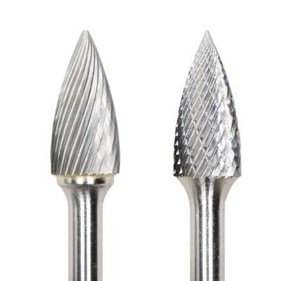 12mm Dia SG Tree Point End Double Cut Carbide Burr 6mm Shank Carbide Burrs For Die Grinder