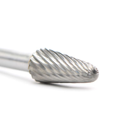 Flute Type Single Cut 12mm*28mm SL Taper Shape With Radius End Burr 6mm Shank Cut Length 28mm for Die Grinder Drill Bit