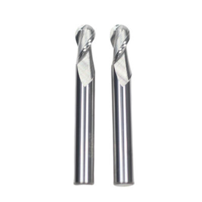 HRC 55° R5*10*20*10*75 2 Flutes Ball Nose End Mill For Aluminum Without Coating