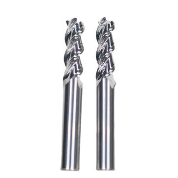 18mm Dia HRC55 3 Flutes Flat Carbide End Mills For Aluminum Uncoated Cut Length 45mm 18*45*18*100 for Customization