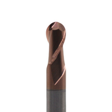 8mm Dia R4*8*16*8*150L 2Flutes TiAISiN Carbide Ball Nose End Mill For Carbon Steel Alloy Steel Cast Iron