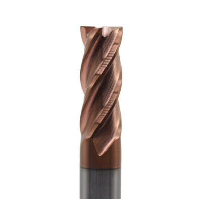 4mm Dia 4*10*4*50 TiAISiN Coated 4 Flat Flutes Carbide Square End Mill For Carbon Steel Alloy Steel Cast Iron