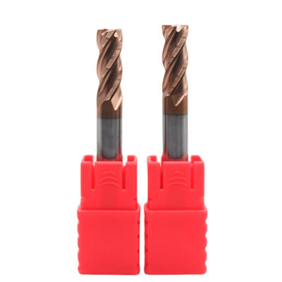 6mm Dia 6*25*6*75 TiAISiN Coated 4 Flat Flutes Carbide Square End Mill For Carbon Steel Alloy Steel Cast Iron