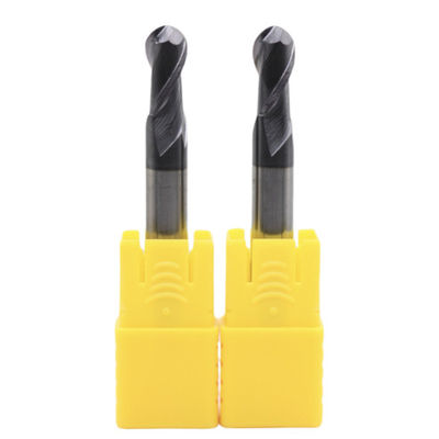 Carbon Steel Alloy Steel Stainless Steel Cast Iron Roughing Machining 5mm R2.5*5*10*5*50 2 Flutes Ball End Mill AITiN Coated