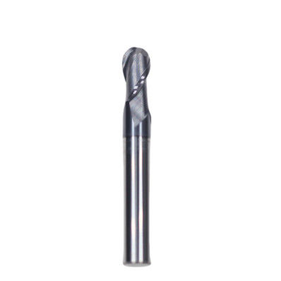 Carbon Steel Alloy Steel Stainless Steel Cast Iron Roughing Machining 5mm R2.5*5*10*5*50 2 Flutes Ball End Mill AITiN Coated