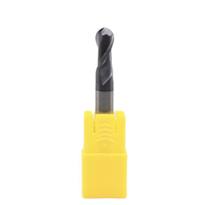 Shank Diameter 6mm R3*6*12*6*50 2 Flutes Ball End Mill AITiN Coated for Carbon Steel Alloy Steel Stainless Steel Cast Iron