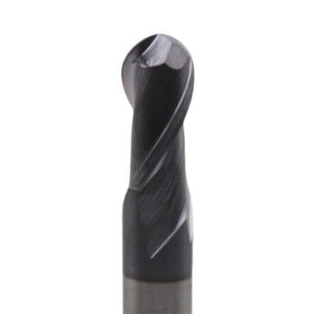 16mm R4*8*16*8*60 2 Flutes Ball End Mill AITiN Coated for Carbon Steel Alloy Steel Stainless Steel Cast Iron Machining Tool