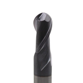 16mm 2 Flutes Ball End Mill R8*16*32*16*100 2 Flutes Ball End Mill AITiN Coated For Carbon Steel, Alloy Steel, Stainless Steel, Cast Iron