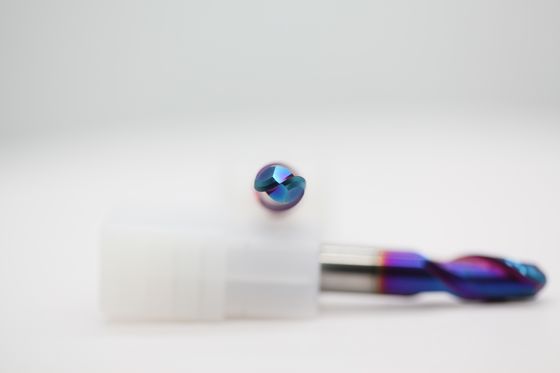 75mm Overall Length HRC 65 R12*30*12 Dia TiAISiN Coated 2 Flutes Carbide Ball Nose End Mill Cutter with Customization Option