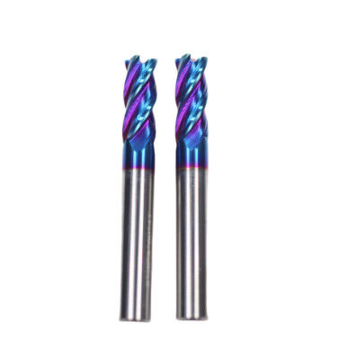 12mm Dia 12*45*12*100L-4F Flat End Mill TiAISiNX Square End Mill For Steel & Cast Iron