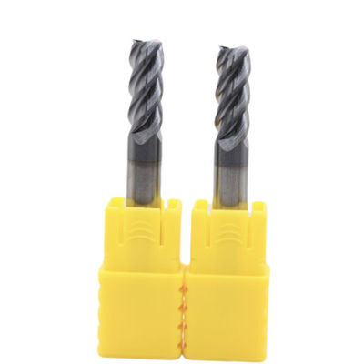 16mm Dia 16*45*16*100 AITiN Black Nano Coating 4 Flute Carbide Square End Mill For Steel Cast Iron