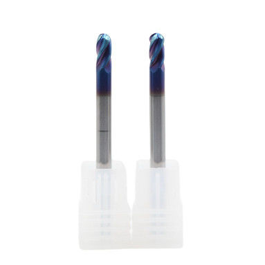 Roughing Machining 4 Flutes HRC 65 R2*4*8*4*75 TiAISiN Coated Carbide Ball Nose End Mill