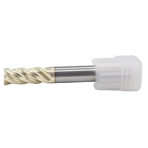10*25*10*75*4T 4flutes End Mill For Stainless Steels And Titanium Alloy HT Champagne Gold Coating