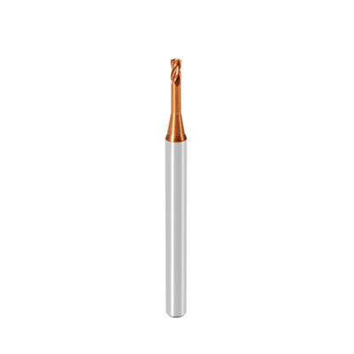Good price HRC55 1mm Solide Carbide End Mill 2 Flutes Long Neck Short Flutes Square End Mill online