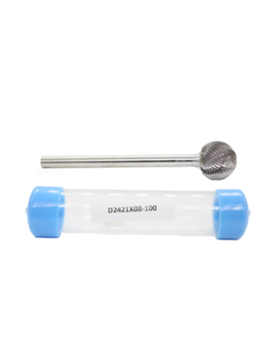 Good price 24mm Customized 100mm Shank Length Ball Carbide Burrs Double Cut on 1/4