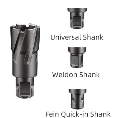 quality 50mm Cutting Depth X 35mm Cut Dia TCT Annular Cutter With Universal Shank factory