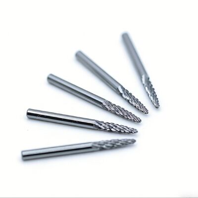Good price Solid Carbide Rotary Burr SF-43, 1/8-Inch Diameter, Tree Shape With Pointed End, Double Cut For Steel online